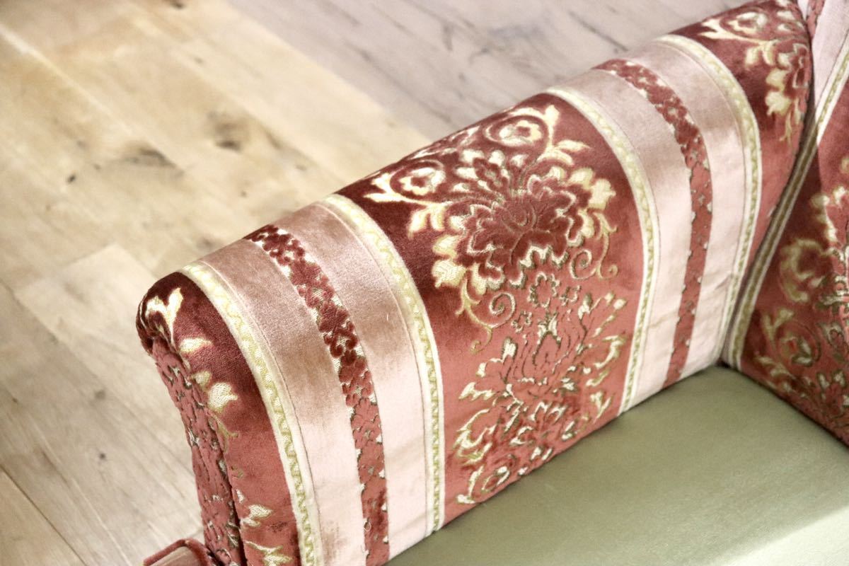 GMFS410○DREXEL HERITAGE / ドレクセルヘリテイジ 3人掛けソファ トリプルソファ USA 最高級 クラシック 定価約130万 美品