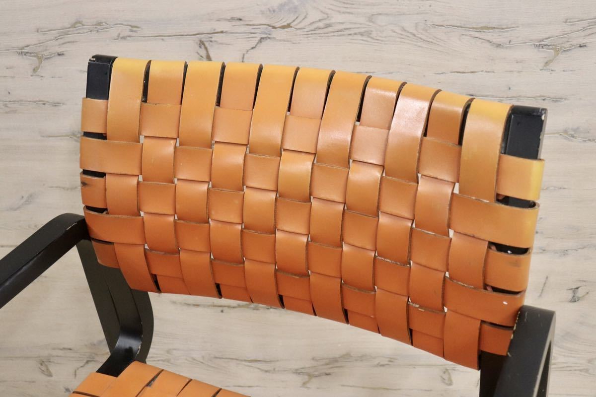 GMGN30A○arflex / アルフレックス NTチェア アームチェア 椅子 革張り 川上元美 イタリア モダン ヴィンテージ 人気モデル 定価約16.3万