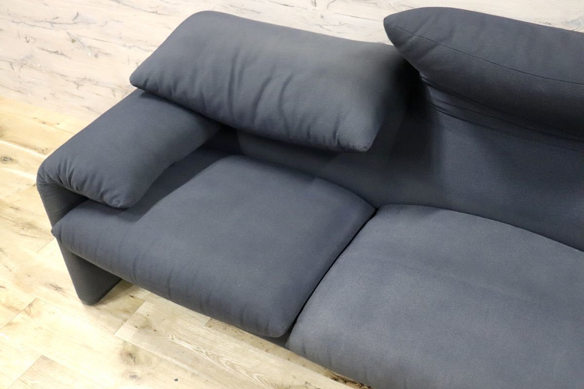 GMFK588B○Cassina / カッシーナ 675 MARALUNGA マラルンガ 3人掛けソファ ファブリック ヴィコ・マジストレッティ 定価約193万 美品
