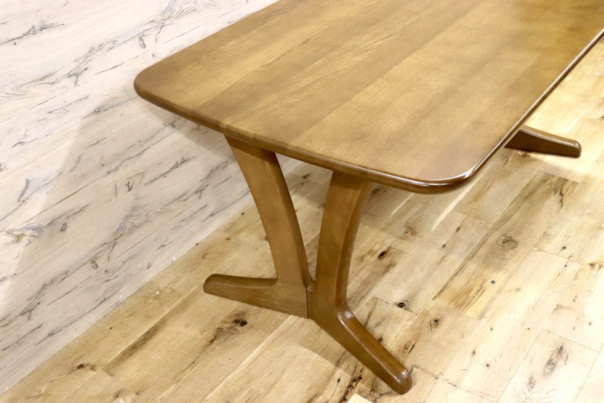 GMGN21○karimoku / カリモク DT5060 ダイニングテーブル 食卓テーブル 作業台 食卓机 テーブル 机 楢材 無垢 国産家具 美品