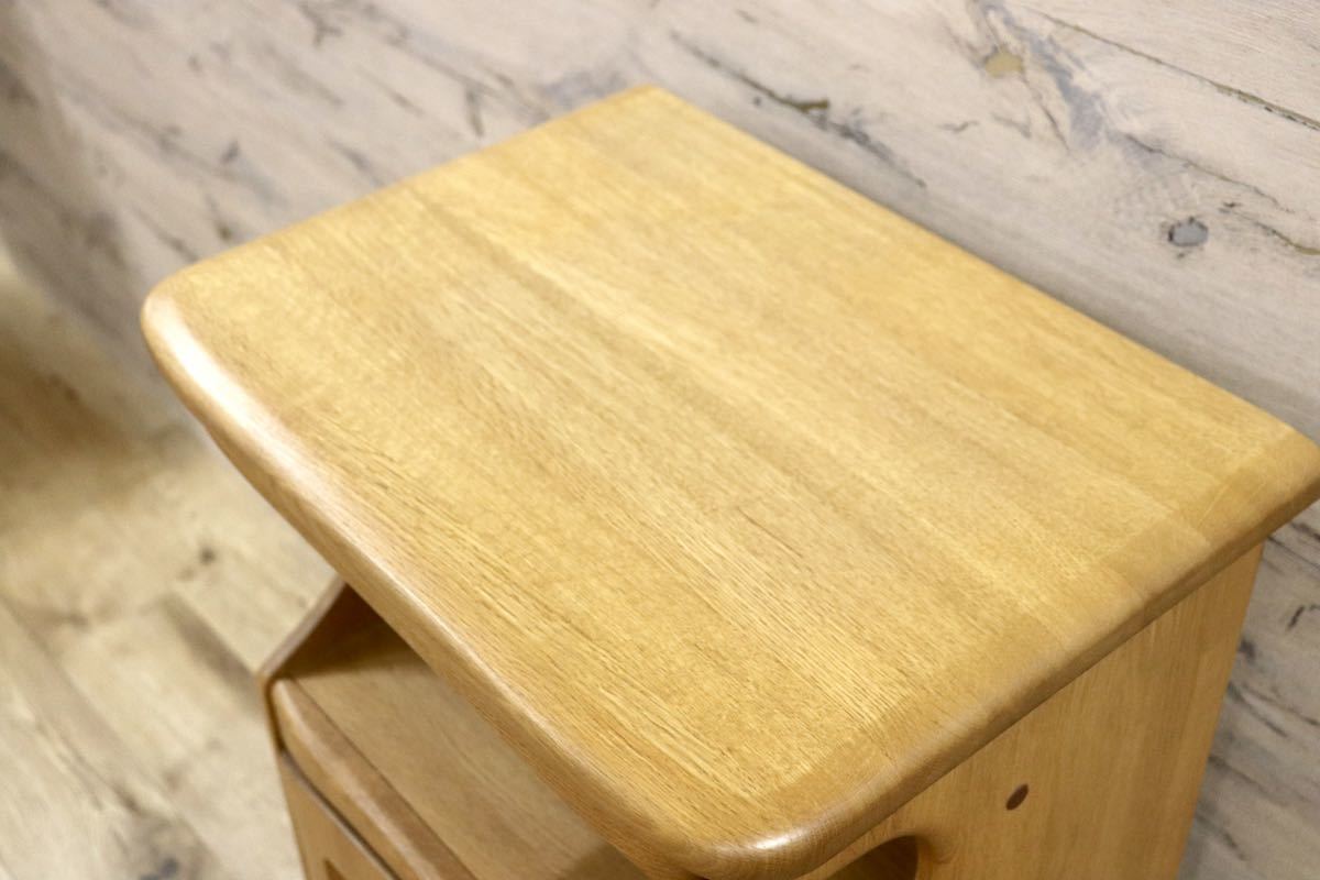 GMGK15○maruni / マルニ 電話台 FAX台 飾り台 オーク材 ナチュラル シンプル 美品