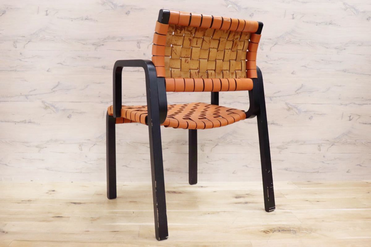 GMGN30C○arflex / アルフレックス NTチェア アームチェア 椅子 革張り 川上元美 イタリア モダン ヴィンテージ 人気モデル 定価約16.3万