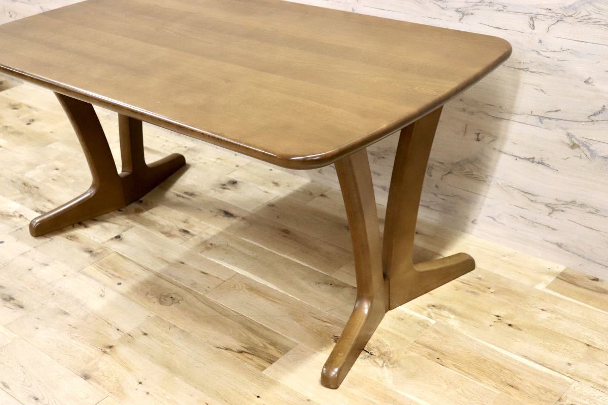 GMGN21○karimoku / カリモク DT5060 ダイニングテーブル 食卓テーブル 作業台 食卓机 テーブル 机 楢材 無垢 国産家具 美品