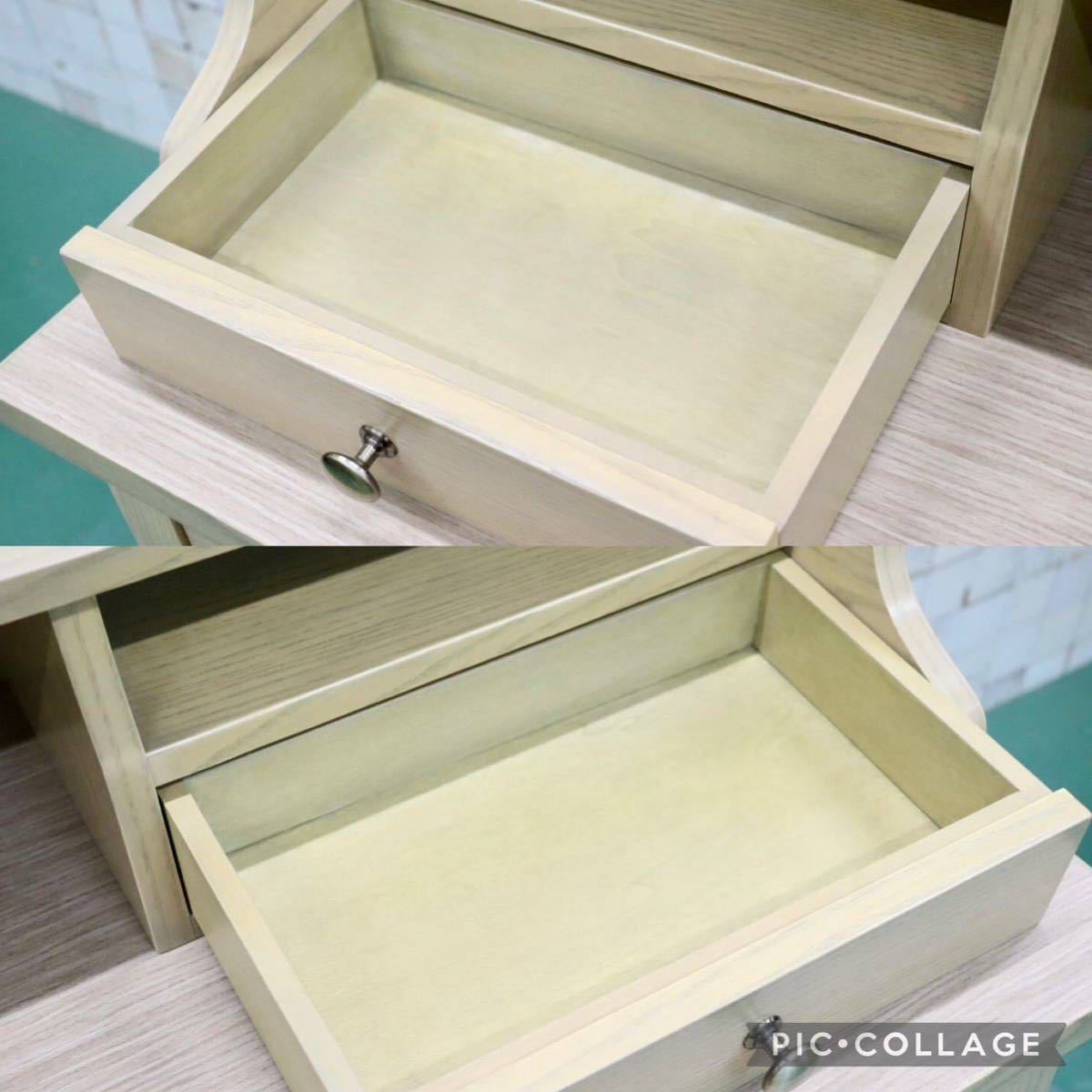 GMFS399G○アンティーク調 コンソールテーブル 化粧台 飾り棚 店舗什器 作業台 デスク カウンターテーブル オーク調 モダン クラシック