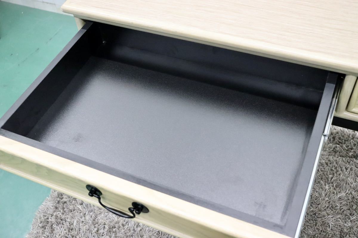 GMFS399D○アンティーク調 コンソールテーブル 飾り棚 店舗什器 作業台 カウンターテーブル スチールレッグ オーク調 インダストリアル