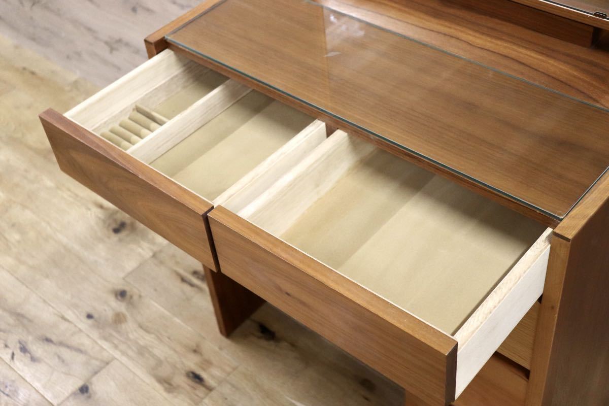 GMFS347○杉本家具 / SUGIMOTO Furniture シンシア ドレッサー 化粧台 鏡台 ウォールナット 楢 ブラックチェリー 定価約13万