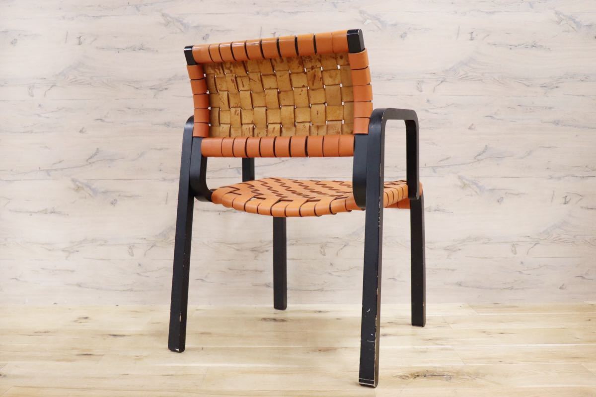 GMGN30C○arflex / アルフレックス NTチェア アームチェア 椅子 革張り 川上元美 イタリア モダン ヴィンテージ 人気モデル 定価約16.3万