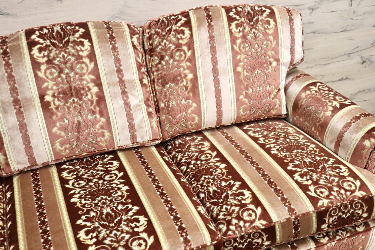 GMFS410○DREXEL HERITAGE / ドレクセルヘリテイジ 3人掛けソファ トリプルソファ USA 最高級 クラシック 定価約130万 美品