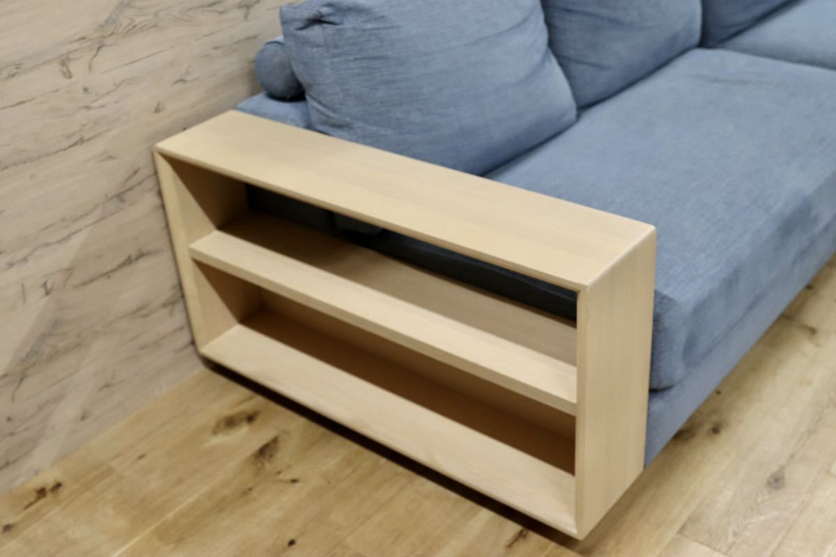 GMFN318○estic / エスティック formax フォルマックス WONDERⅡ 3人掛けソファ トリプルソファ 水色 定価約55万 美品