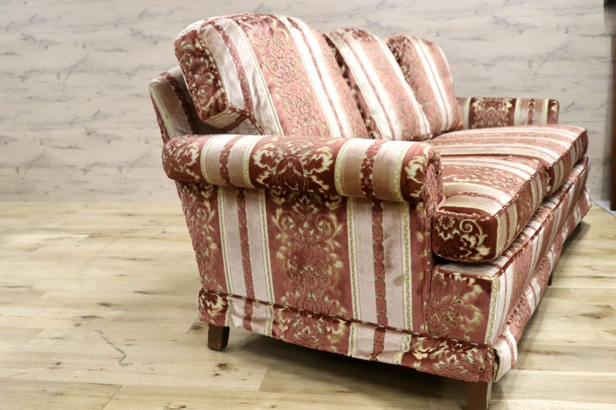 GMFS410○DREXEL HERITAGE / ドレクセルヘリテイジ 3人掛けソファ トリプルソファ USA 最高級 クラシック 定価約130万 美品