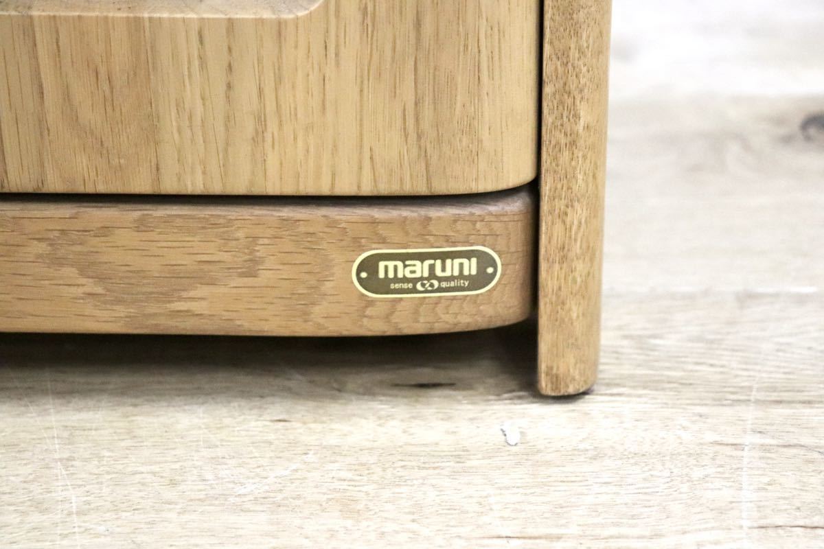 GMGK15○maruni / マルニ 電話台 FAX台 飾り台 オーク材 ナチュラル シンプル 美品