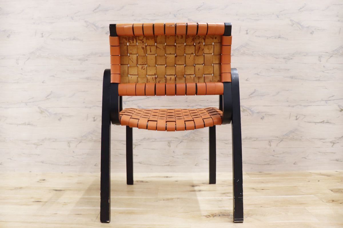 GMGN30C○arflex / アルフレックス NTチェア アームチェア 椅子 革張り 川上元美 イタリア モダン ヴィンテージ 人気モデル 定価約16.3万