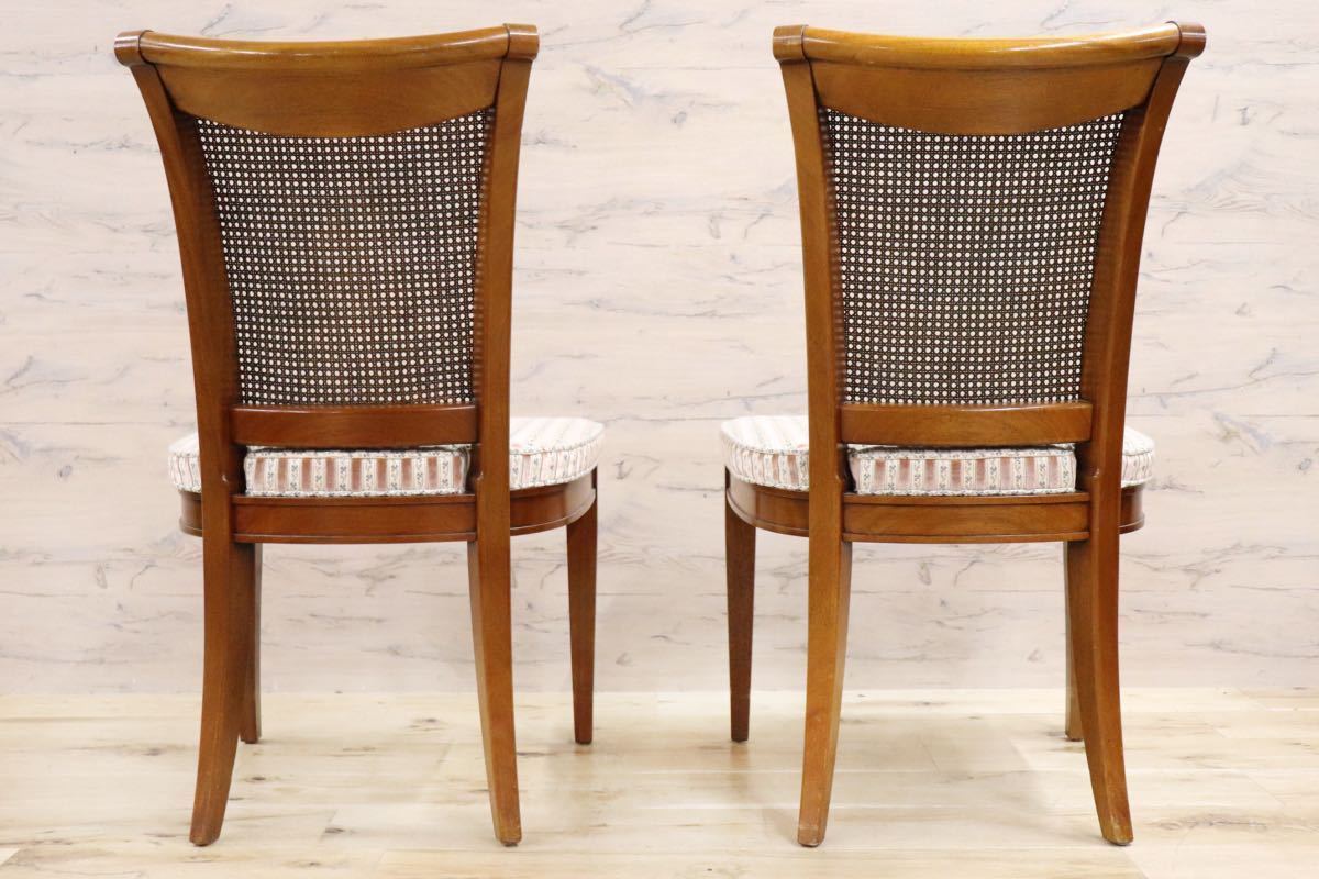 GMFS413D○DREXEL HERITAGE / ドレクセルヘリテイジ FRANCESCA フランチェスカ ダイニングチェア 椅子 2脚セット ラタン 定価約41万