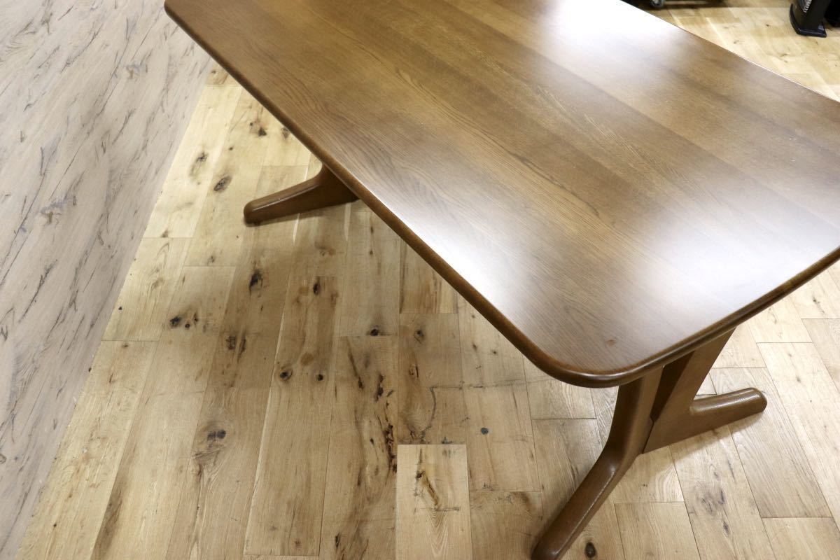 GMGN21○karimoku / カリモク DT5060 ダイニングテーブル 食卓テーブル 作業台 食卓机 テーブル 机 楢材 無垢 国産家具 美品