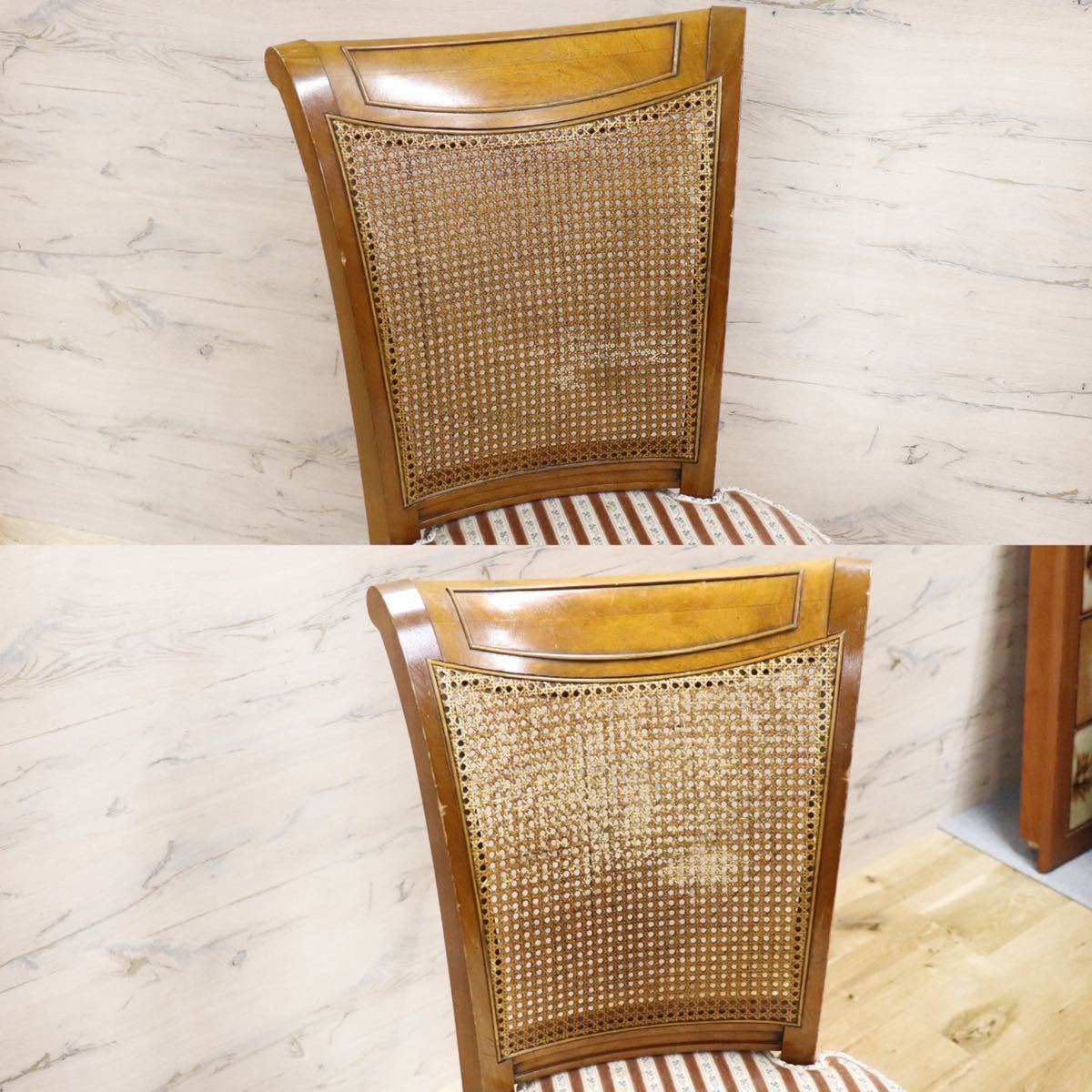 GMFS413D○DREXEL HERITAGE / ドレクセルヘリテイジ FRANCESCA フランチェスカ ダイニングチェア 椅子 2脚セット ラタン 定価約41万