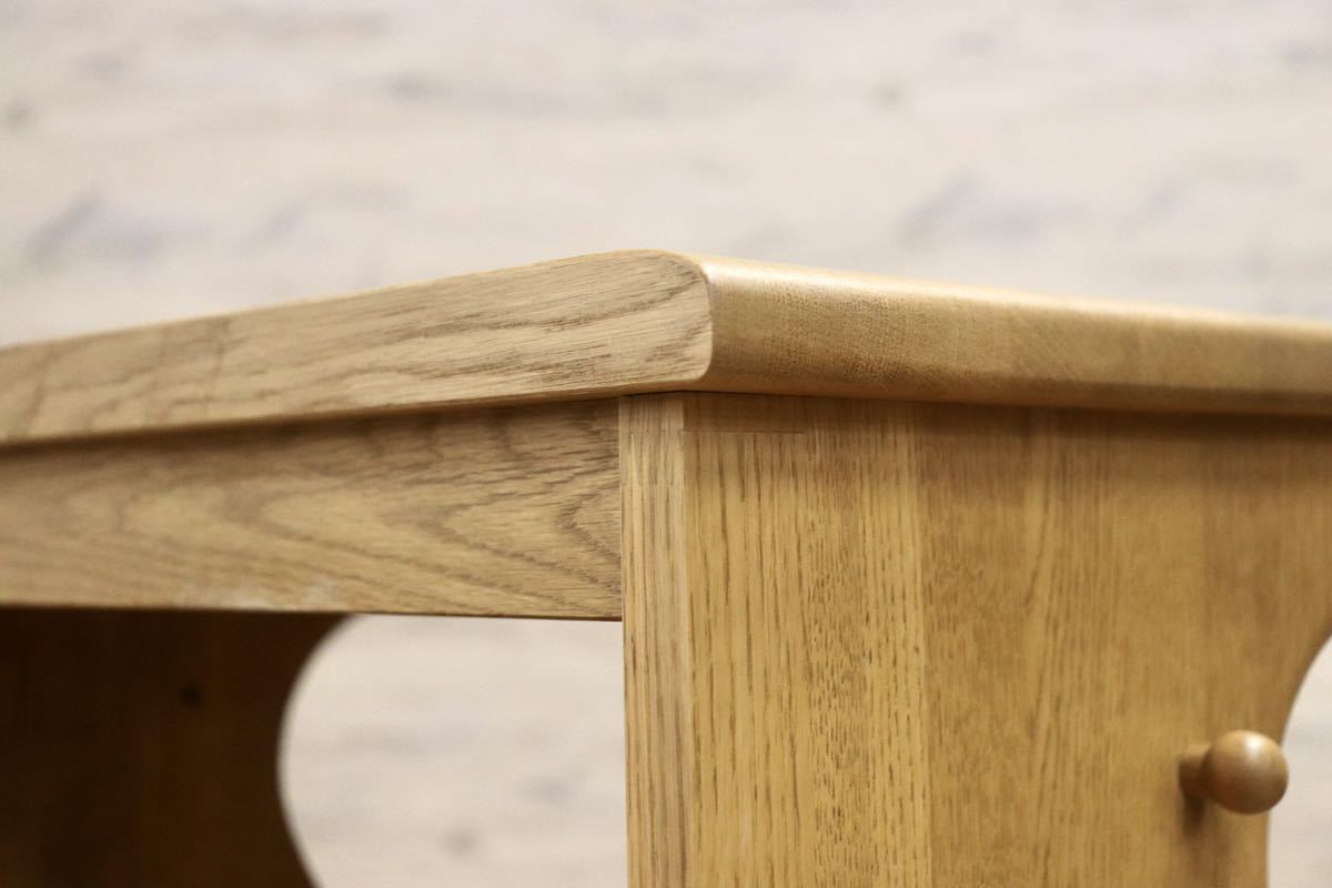 GMGK15○maruni / マルニ 電話台 FAX台 飾り台 オーク材 ナチュラル シンプル 美品