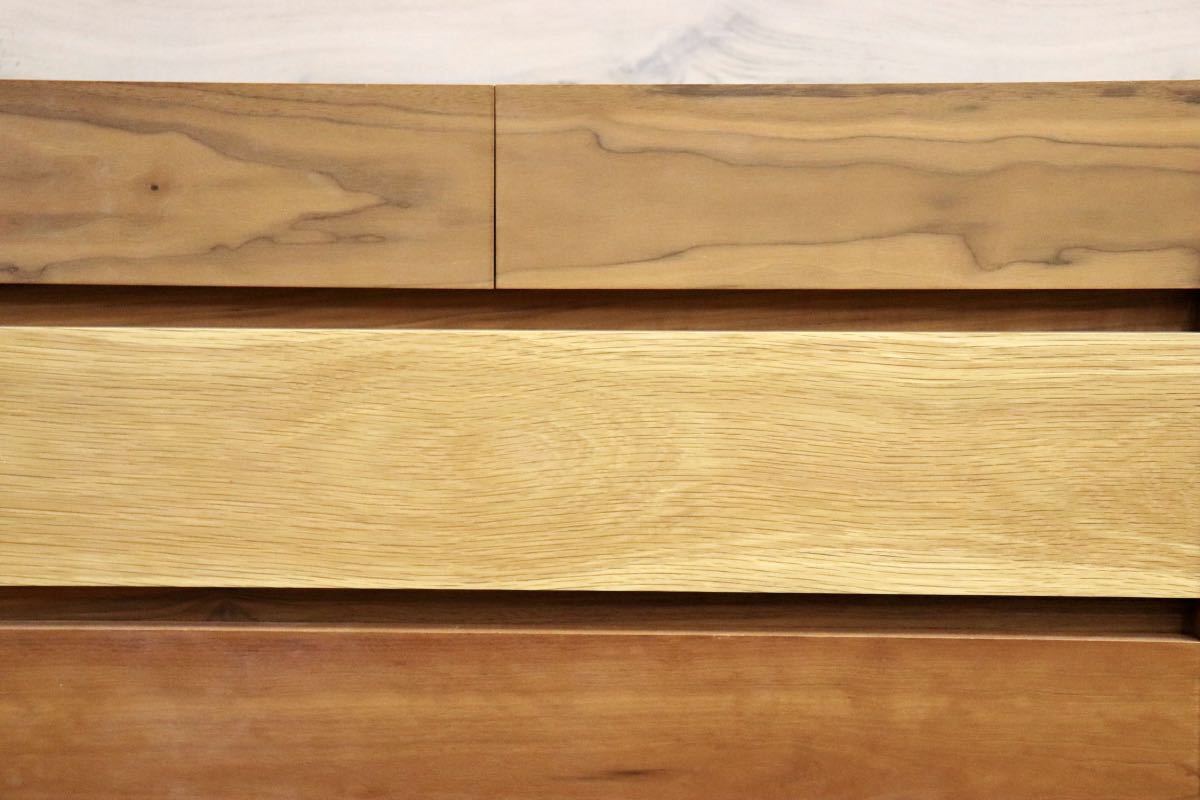 GMFS347○杉本家具 / SUGIMOTO Furniture シンシア 4段チェスト チェスト ウォールナット 楢 ブラックチェリー 定価約10.4万