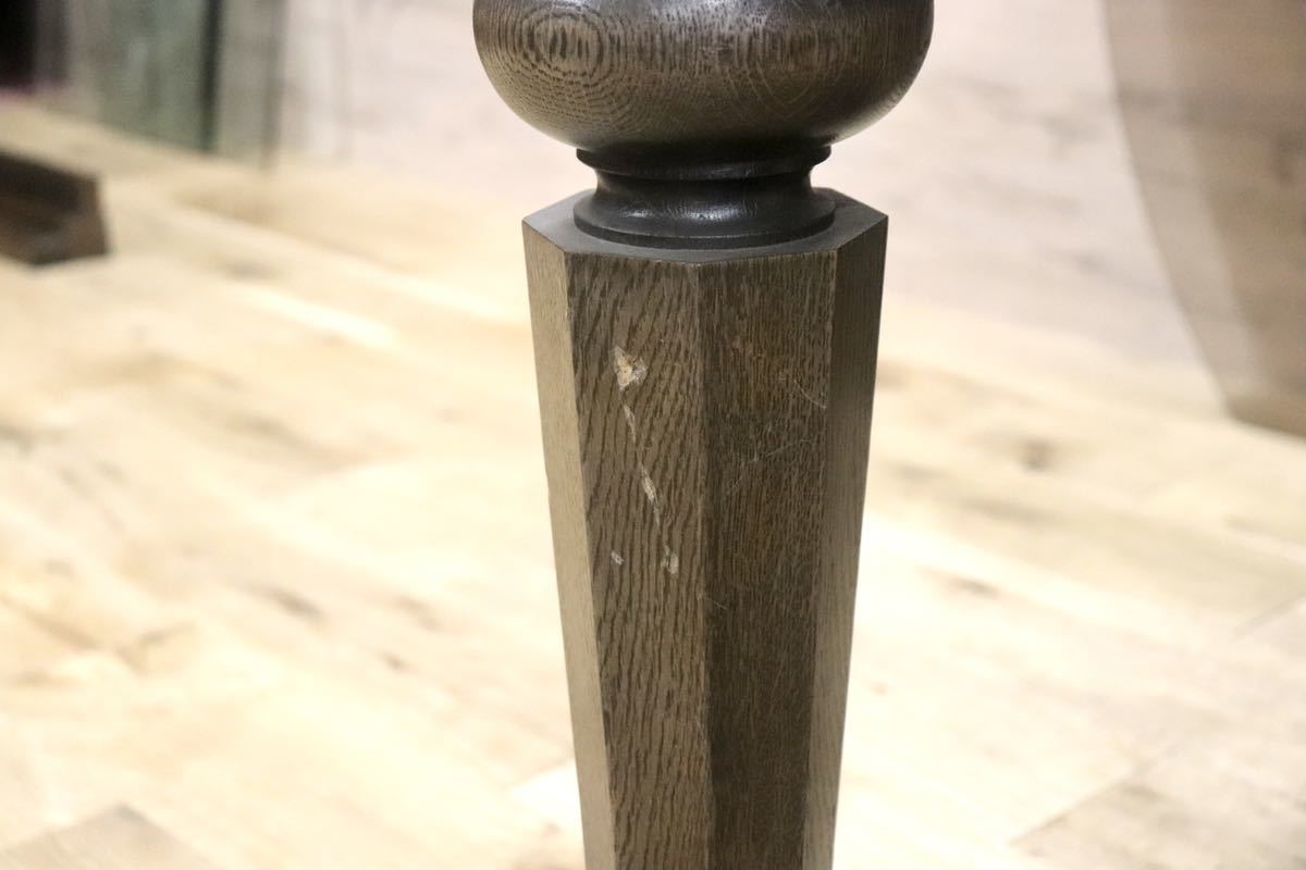 GMFS412○神戸家具 洋家具 ダイニングテーブル 食卓テーブル 楢材 無垢 クラシック ヴィンテージ 作業台 店舗什器