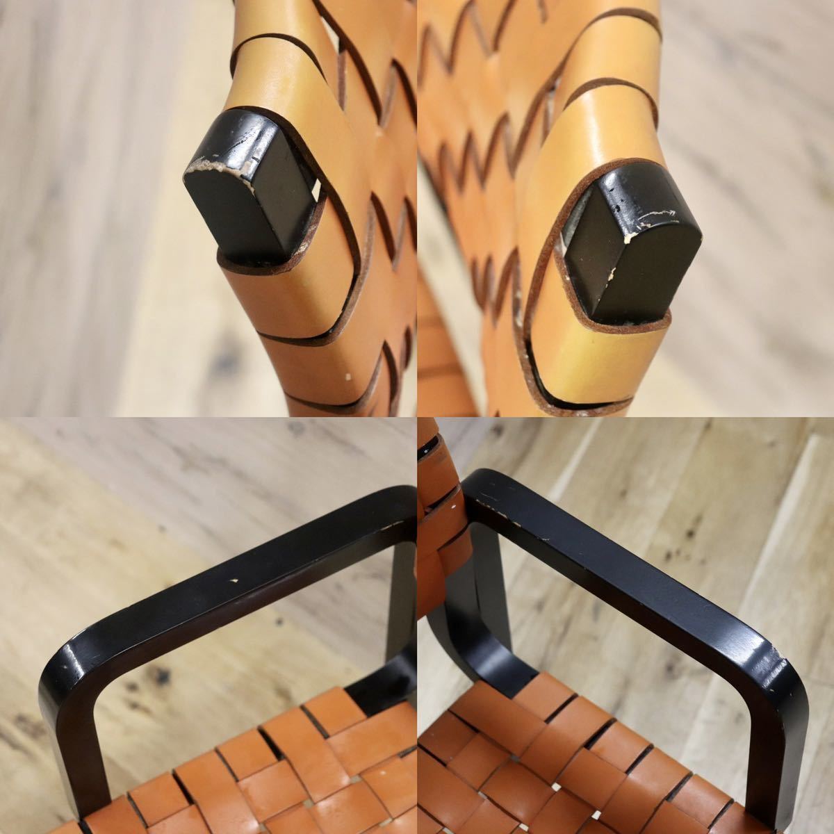 GMGN30A○arflex / アルフレックス NTチェア アームチェア 椅子 革張り 川上元美 イタリア モダン ヴィンテージ 人気モデル 定価約16.3万