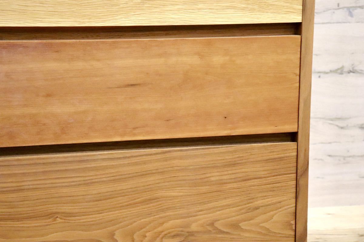 GMFS347○杉本家具 / SUGIMOTO Furniture シンシア 4段チェスト チェスト ウォールナット 楢 ブラックチェリー 定価約10.4万