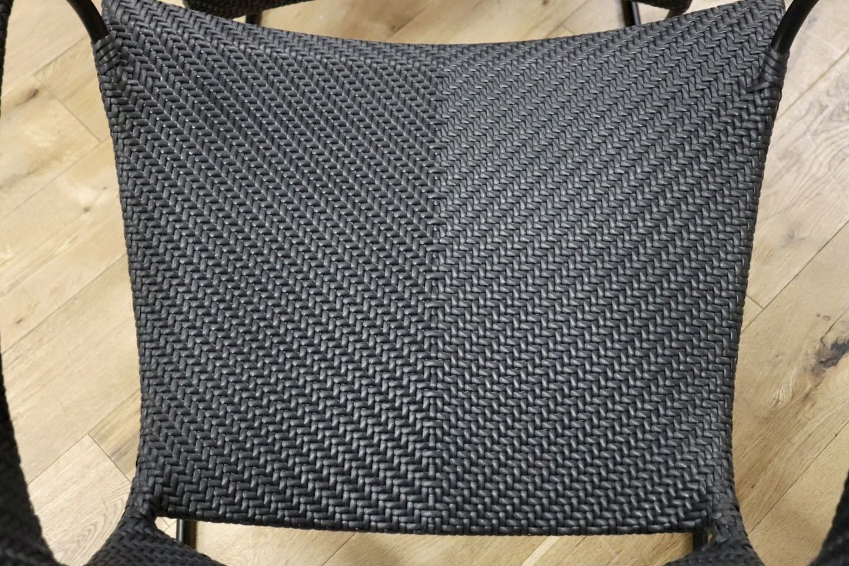 GMGK12○かねみつ漆器店 TRICERA ラウンジャー オットマン セット ガーデンチェア ラウンジチェア PE 定価23.6万 美品