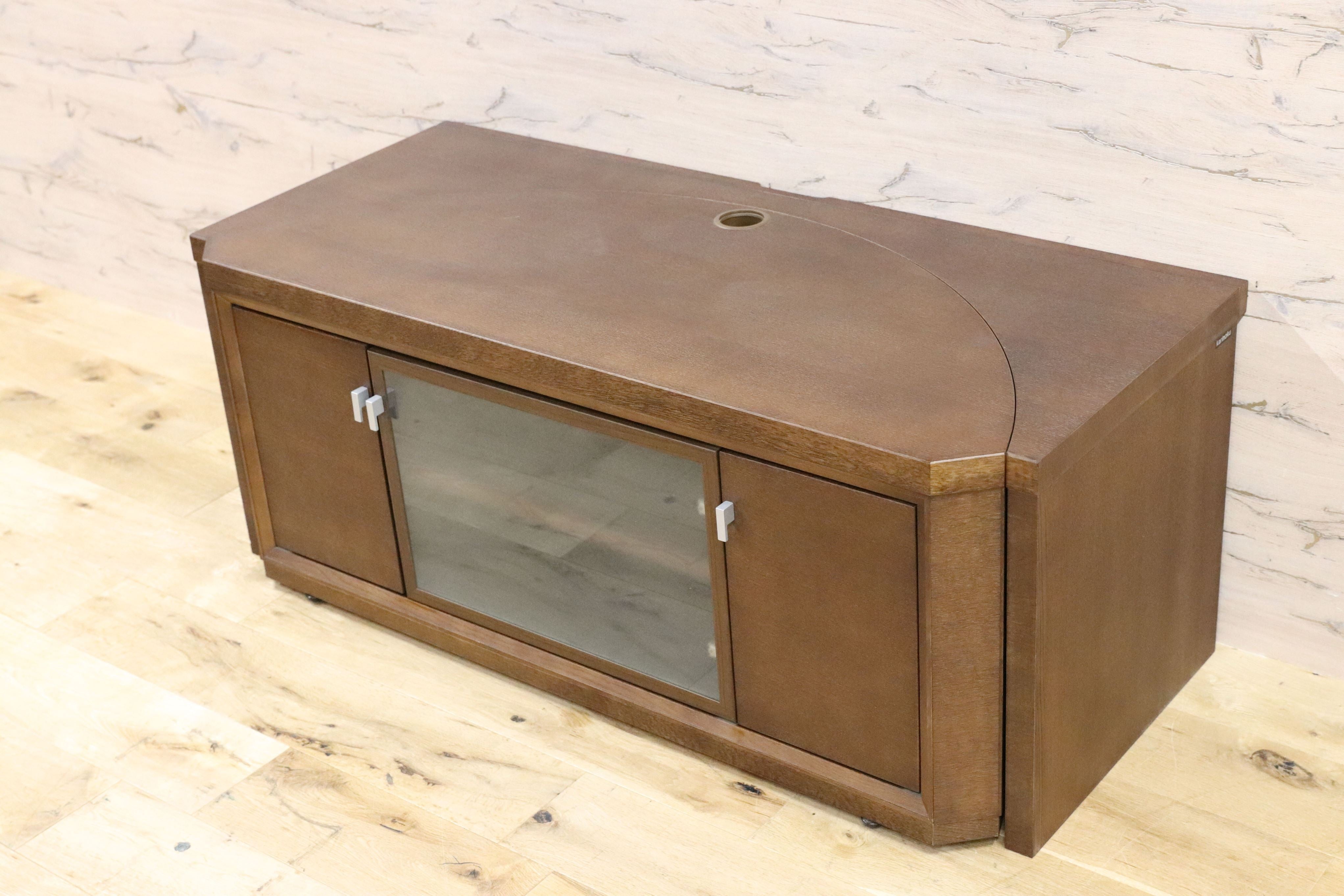 GMGN34○karimoku / カリモク テレビボード TVボード AVボード リビング収納 オーク材 モカブラウン QU4015