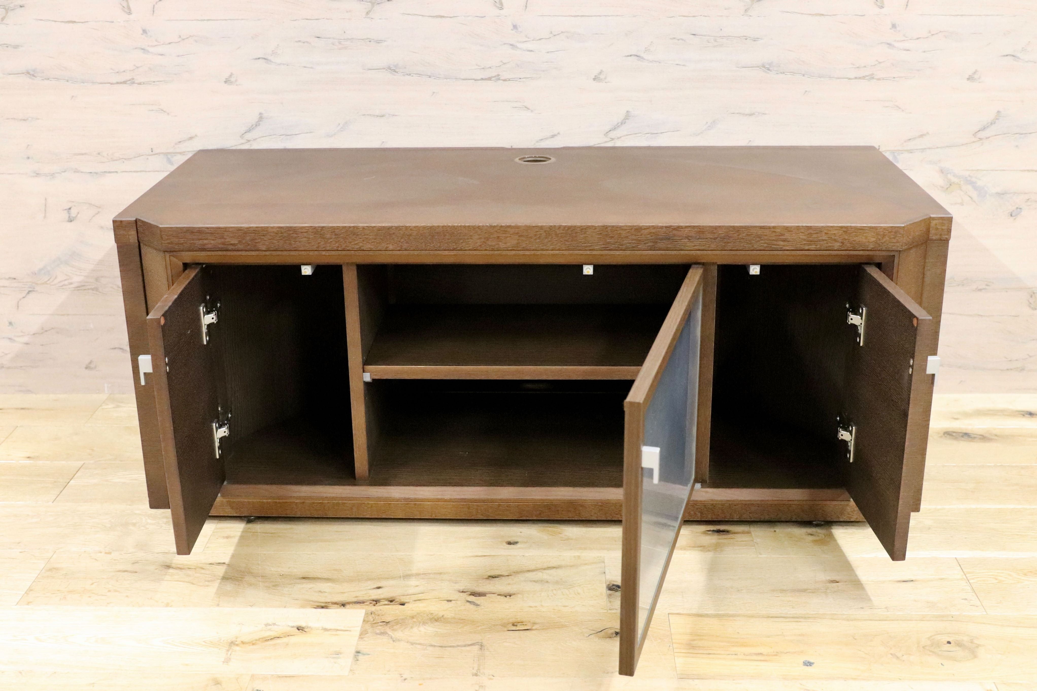 GMGN34○karimoku / カリモク テレビボード TVボード AVボード リビング収納 オーク材 モカブラウン QU4015