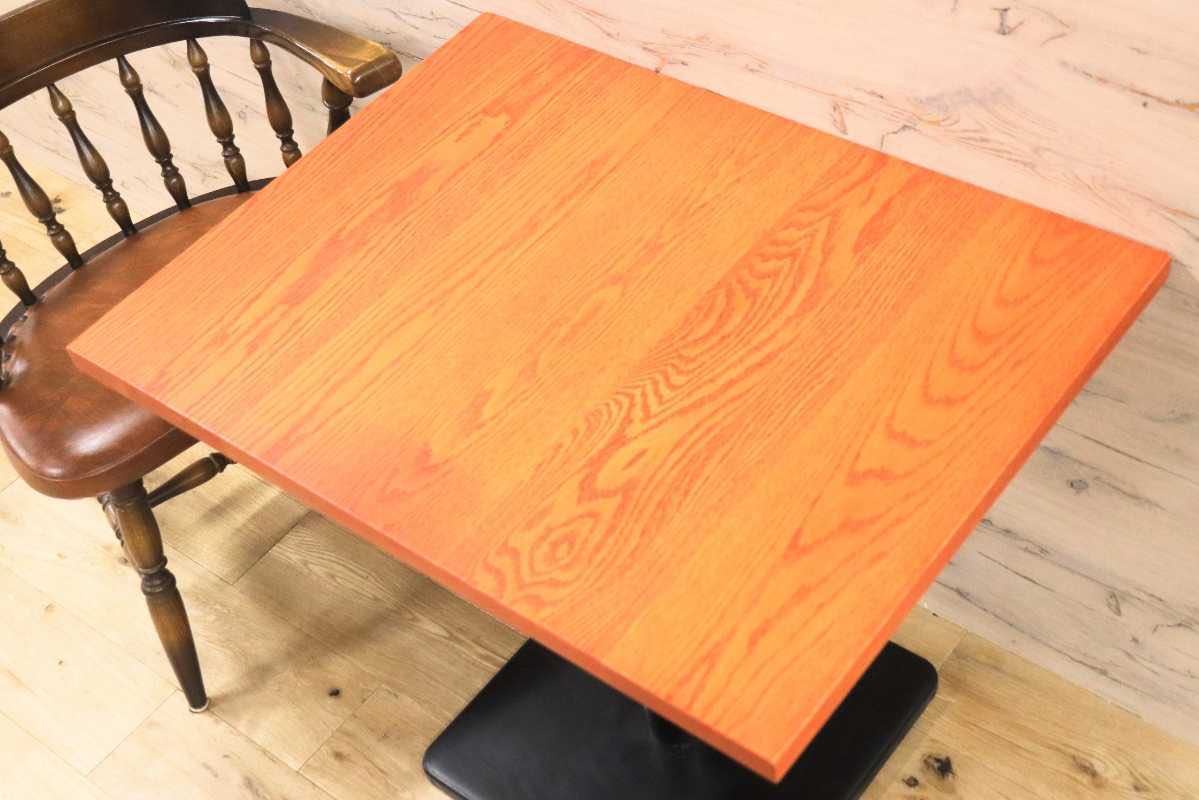 GMFH237S○飛騨産業 / HIDA キツツキ 9981 ダイニングテーブル カフェテーブル 楢材 無垢 インダストリアル 店舗什器 カフェ 飛騨家具