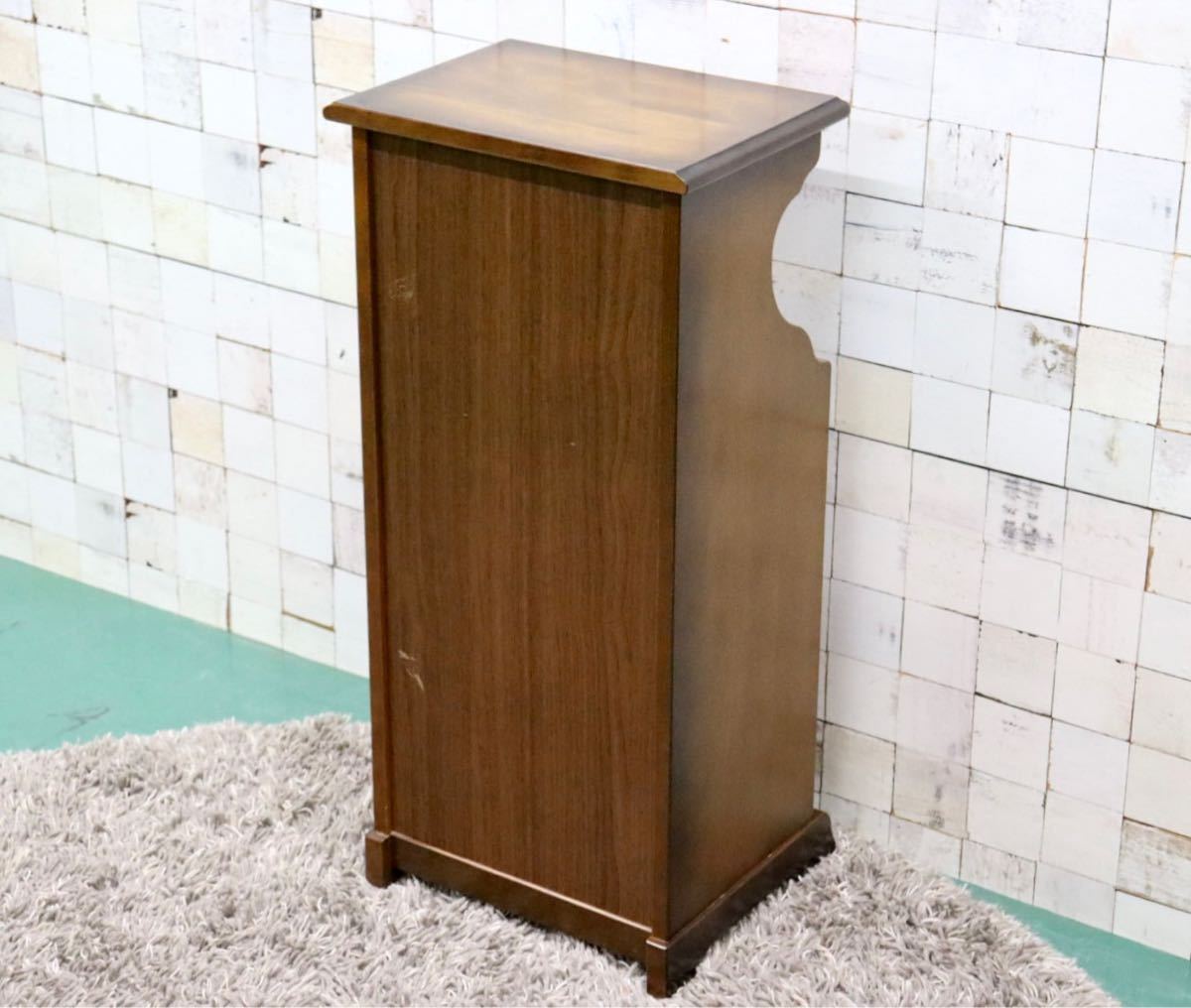 GMFS207○karimoku / カリモク コロニアル 電話台 FAX台 花台 飾り台 収納家具 国産家具