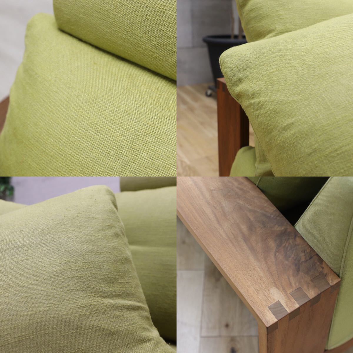 GMEH162○TAKUMI SOFA / 匠ソファ ウォールナット 無垢材 2.5人掛けソファ 約45万 検)マスターウォール ACTSC IDC大塚家具