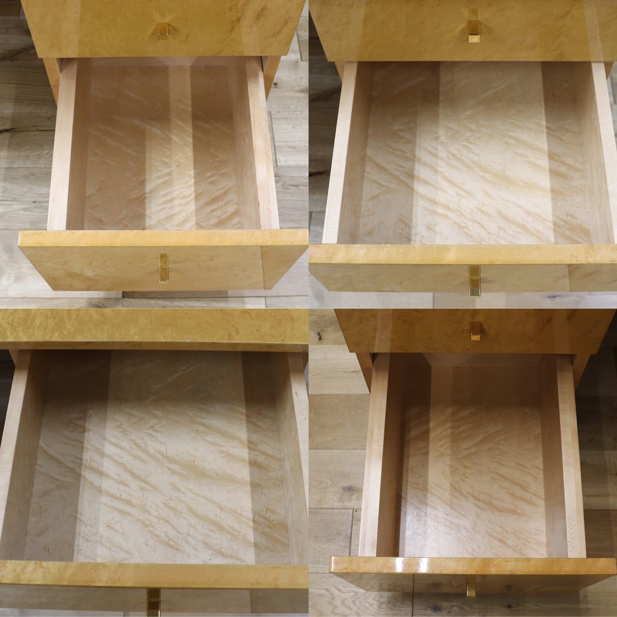 GMEK529○IDC大塚家具 スプレンダー バーズアイメープル 両袖机 書斎机 学習机 最高級 エグゼクティブデスク 定価約73万