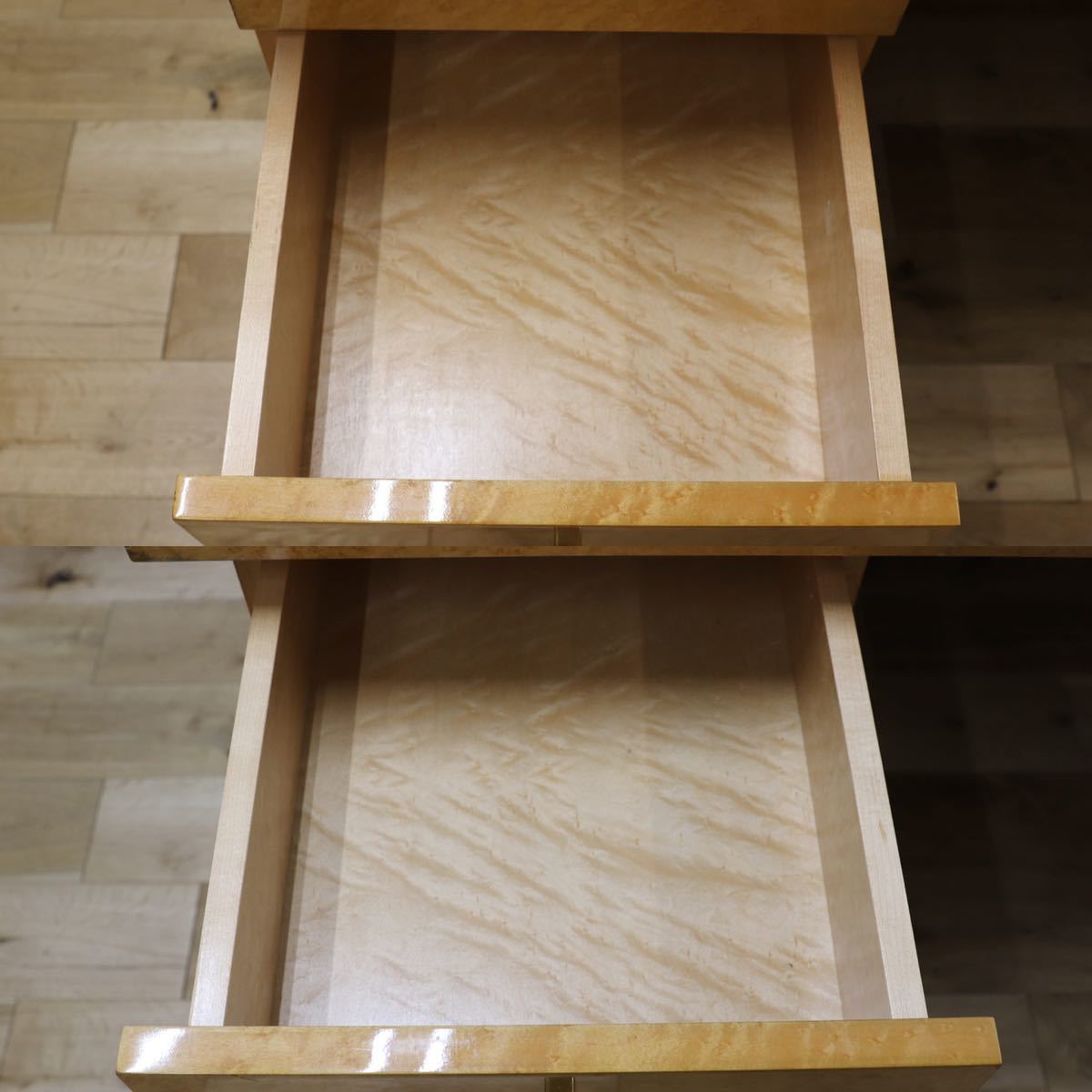 GMEK529○IDC大塚家具 スプレンダー バーズアイメープル 両袖机 書斎机 学習机 最高級 エグゼクティブデスク 定価約73万