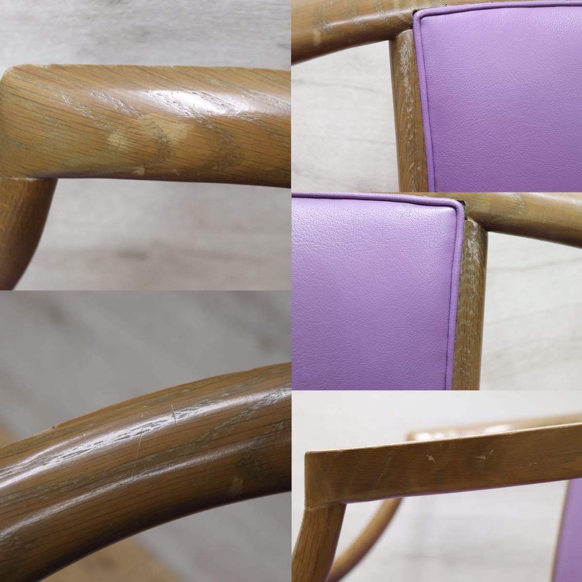 GMEN158F○nissin / 日進木工 DOMOCOSシリーズ 廃番 アームチェア 椅子 ダイニングチェア 飛騨の家具 レトロ ノスタルジック カフェ