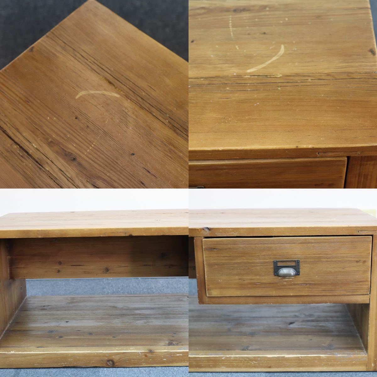 GMEK855○Knot antiques / ノットアンティークス CRASH GATE クラッシュゲート WIDE COFFEE TABLE センターテーブル 定価5.7万