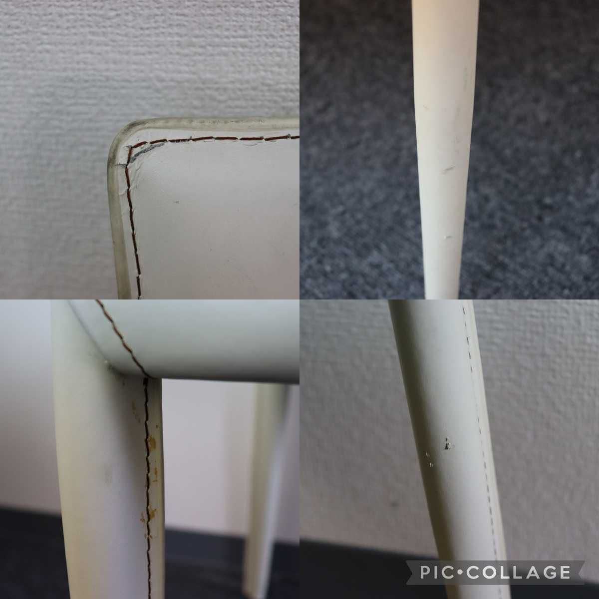 GMEK791B○Asplund / アスプルンド レザーチェア ダイニングチェア ステッチレザー 定価約8万 モダン