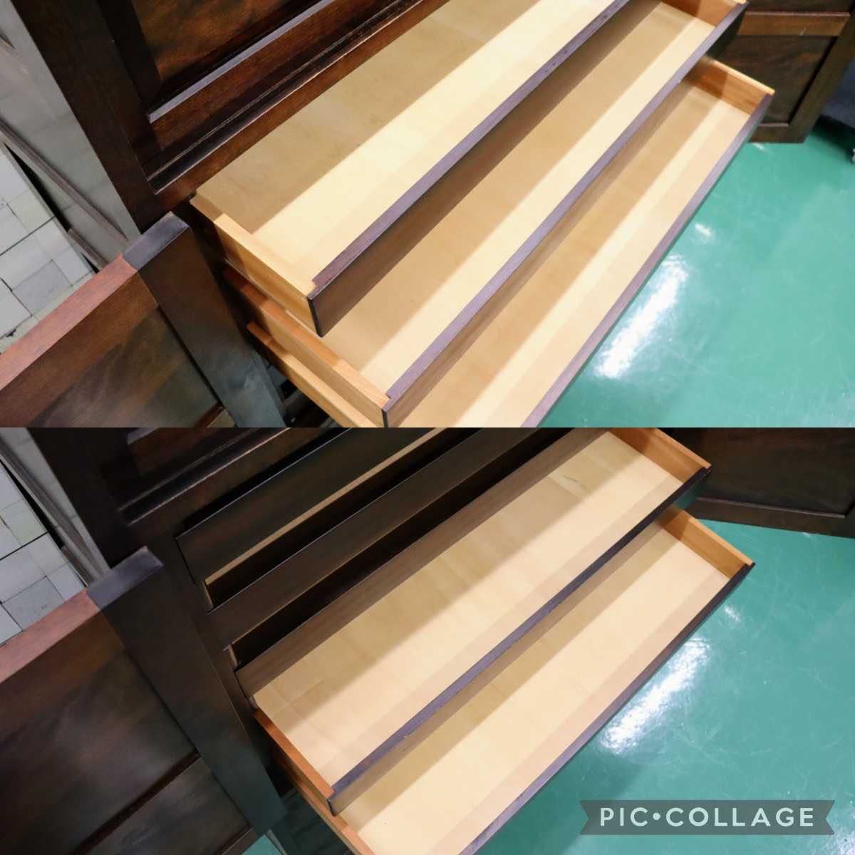 GMFT33○松本民芸家具 D型 和箪笥 整理箪笥 整理タンス 和家具 着物 最高級 ミズメザクラ 無垢材 定価約65万
