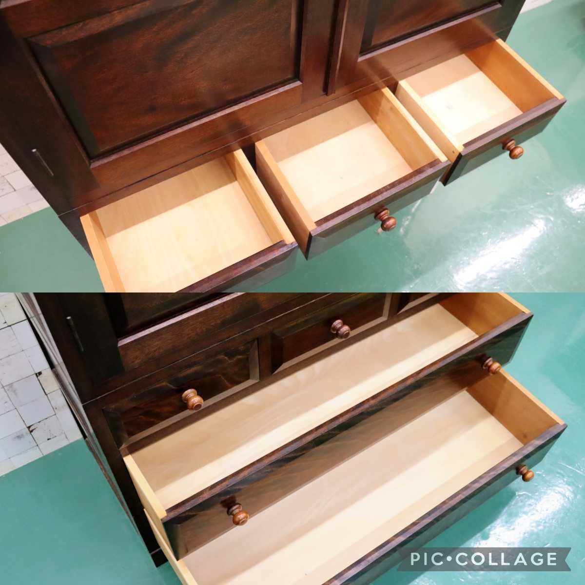 GMFT33○松本民芸家具 D型 和箪笥 整理箪笥 整理タンス 和家具 着物 最高級 ミズメザクラ 無垢材 定価約65万