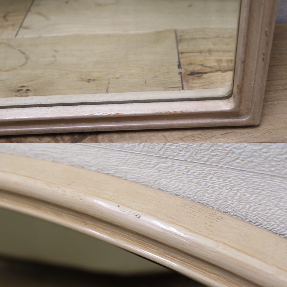 GMET380B○壁掛けミラー ウォールミラー 鏡 姿見 シンプルモダン 木製フレーム 大型ミラー オーク材 US クラシック 検)ドレクセル DREXEL