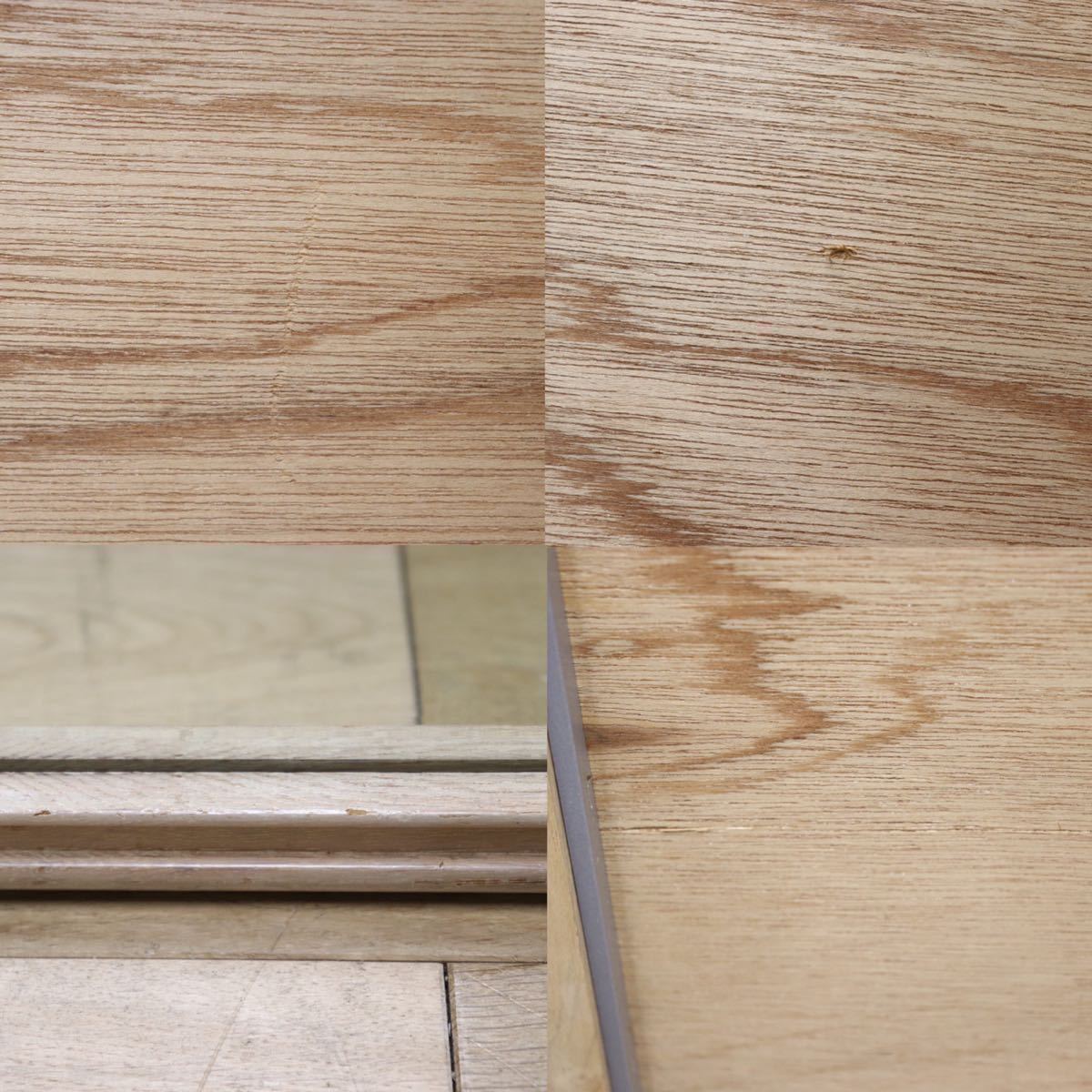 GMET380B○壁掛けミラー ウォールミラー 鏡 姿見 シンプルモダン 木製フレーム 大型ミラー オーク材 US クラシック 検)ドレクセル DREXEL