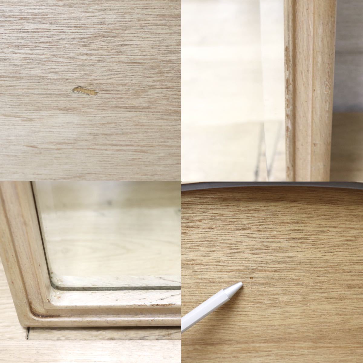 GMET380G○壁掛けミラー ウォールミラー 鏡 姿見 シンプルモダン 木製フレーム 大型ミラー オーク材 US クラシック 検)ドレクセル DREXEL