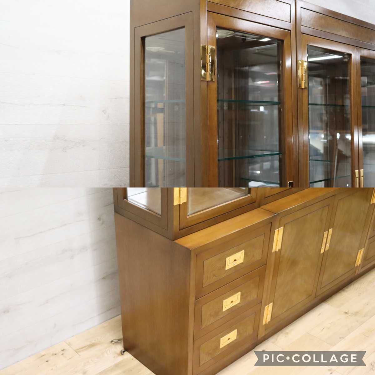 GMFO1○domani / ドマーニ Morganton モーガントン キャビネット 3点セット ライトコニャック カリモク最高峰 約110万 美品