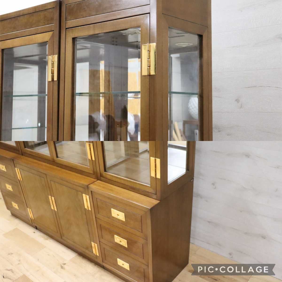 GMFO1○domani / ドマーニ Morganton モーガントン キャビネット 3点セット ライトコニャック カリモク最高峰 約110万 美品