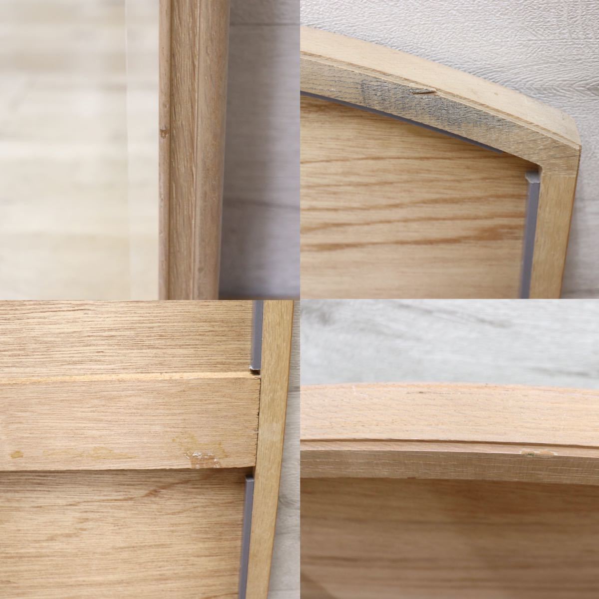 GMET380L○壁掛けミラー ウォールミラー 鏡 姿見 シンプルモダン 木製フレーム 大型ミラー オーク材 US クラシック 検)ドレクセル DREXEL