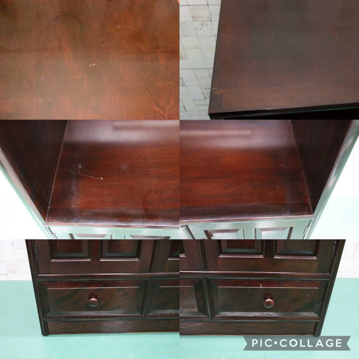 GMFT87○松本民芸家具 希少 TVボード AVボード TV台 オーディオラック リビング収納 民芸家具 伝統工芸 和家具 ミズメザクラ 無垢材