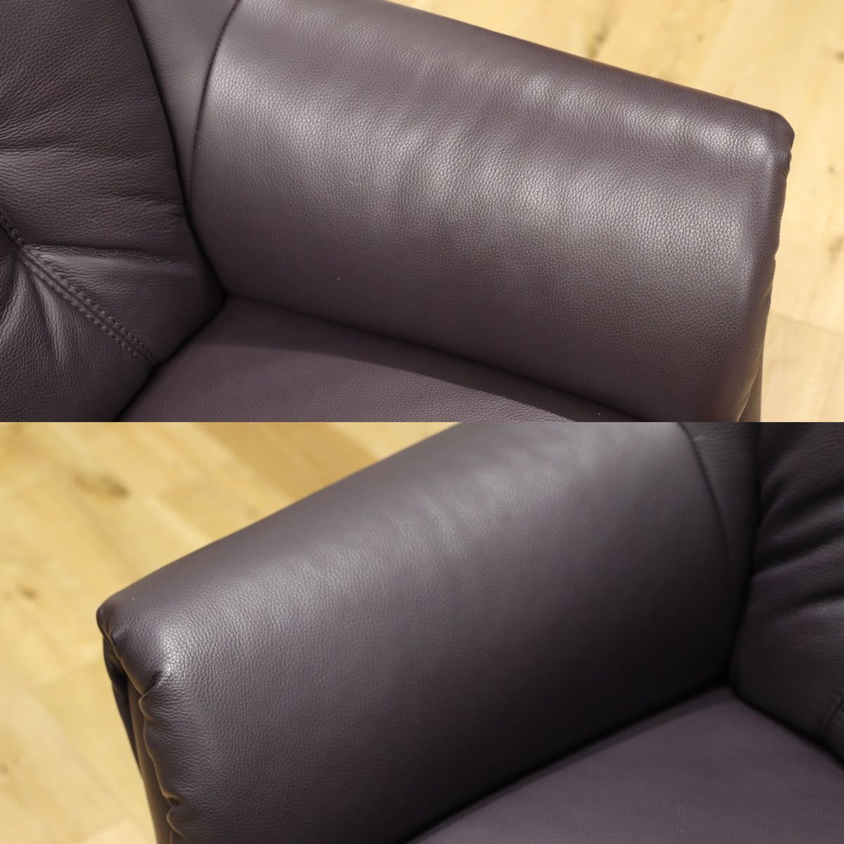 GMFN84○himolla / ヒモラ 8150 3人掛けソファ トリプルソファ ドイツ IDC大塚家具 ハイバック 総本革 最高級 希少 展示品