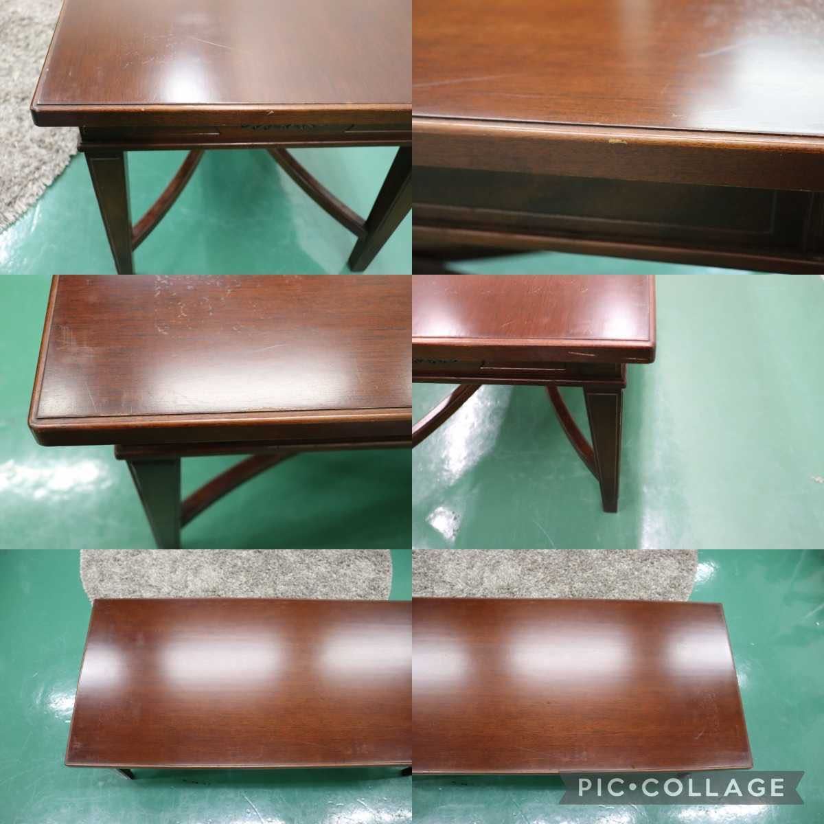 GMFH63○メープル不二屋 センターテーブル リビングテーブル ローテーブル ヨーロピアン 神戸洋家具 定価約8.5万