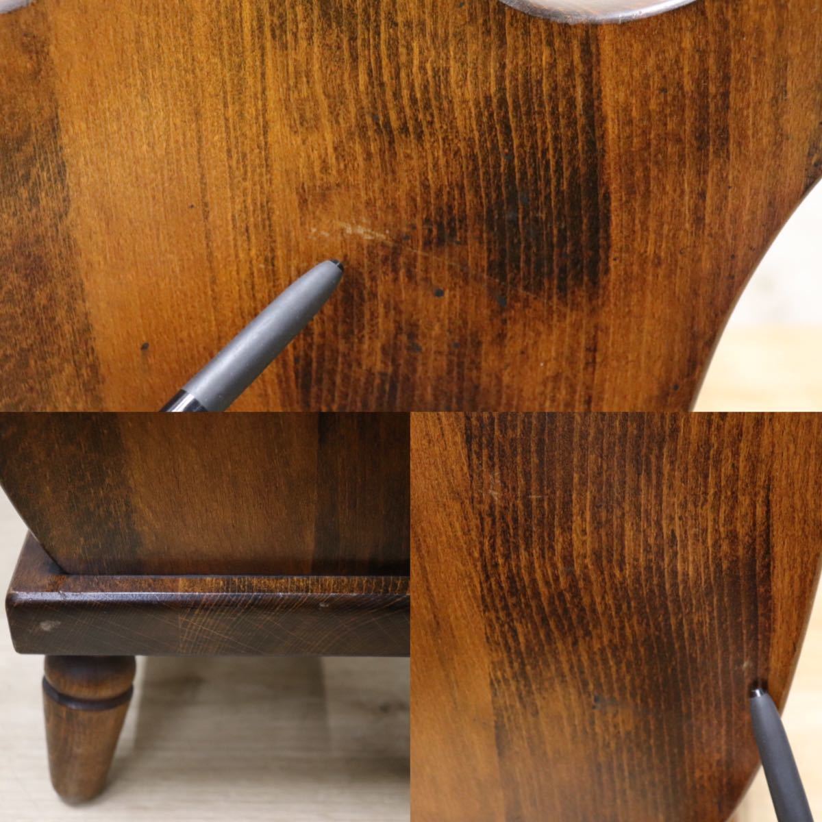 GMFH75I○飛騨産業 / HIDA キツツキ マガジンラック ブックスタンド スリッパラック 木製 雑誌 本 収納