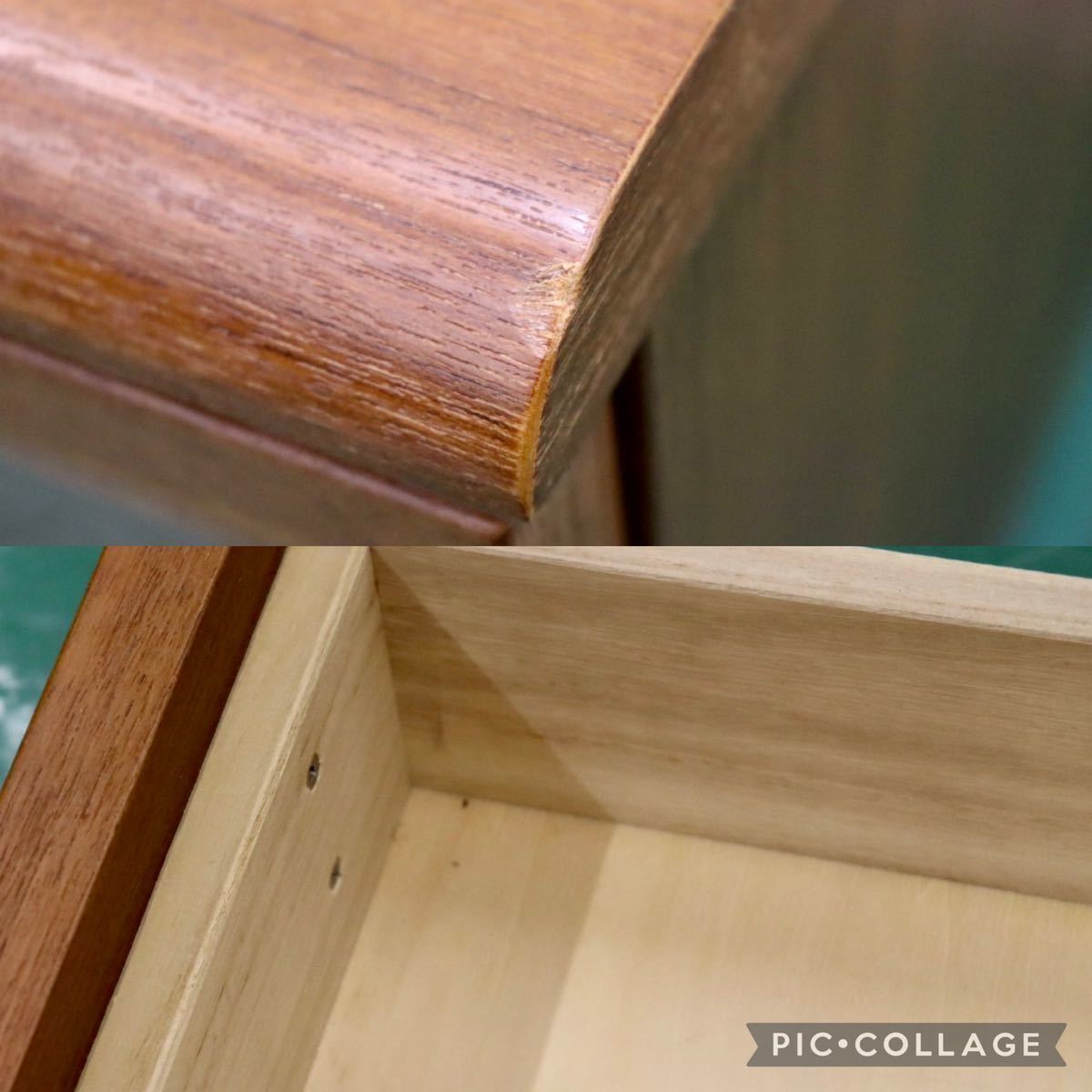 GMFK164○IDC大塚家具 TVボード AVボード ローボード リビング収納 チーク材 北欧スタイル 美品