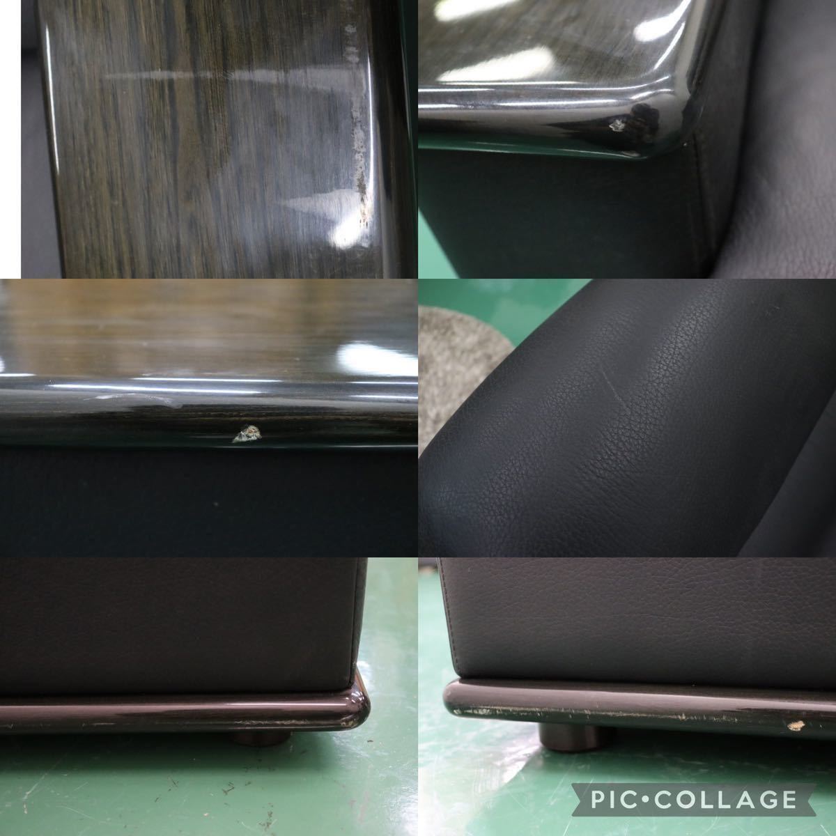 GMFK173A○YAMAHA / ヤマハ シングルソファ 1人掛けソファ 応接 ラウンジチェア アームチェア ブラック 本革 希少 国産ヴィンテージ