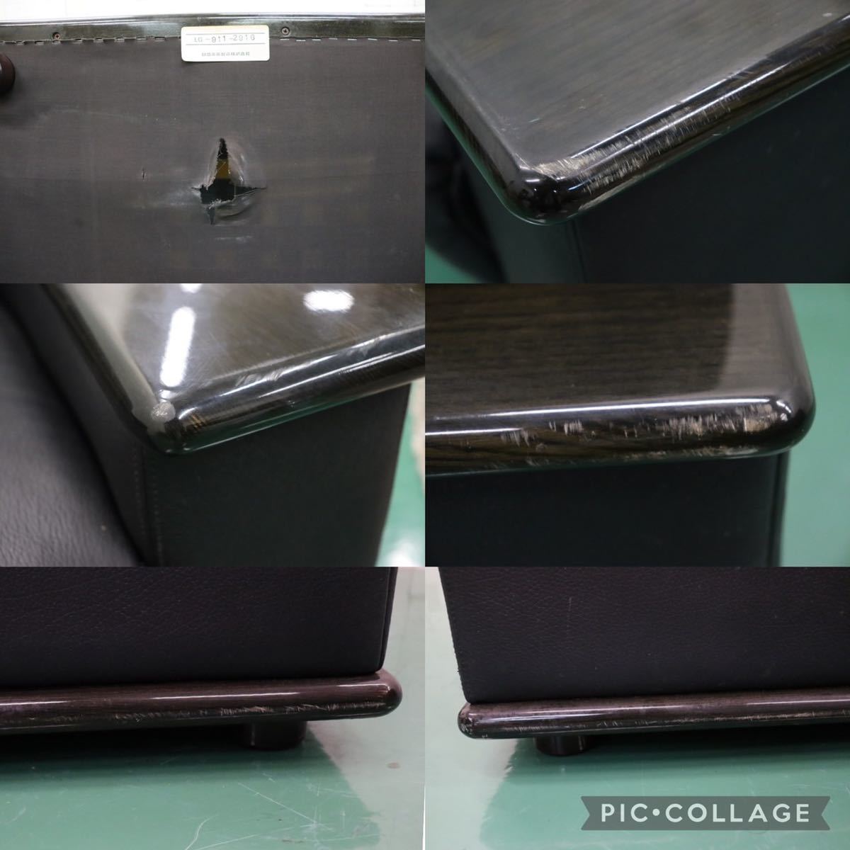 GMFK173B○YAMAHA / ヤマハ シングルソファ 1人掛けソファ 応接 ラウンジチェア アームチェア ブラック 本革 希少 国産ヴィンテージ